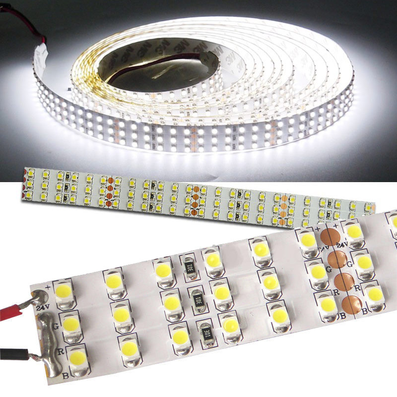 Triple Row Super Bright Series DC24V 3528SMD 1800LEDs Flexible LED Strip Lights, Industrial Lighting, 16.4ft Per Reel By Sale Triple Row Super Bright Series DC24V 3528SMD 1800LEDs Flexible LED Strip Lights, Industrial Lighting, 16.4ft Per Reel By Sale